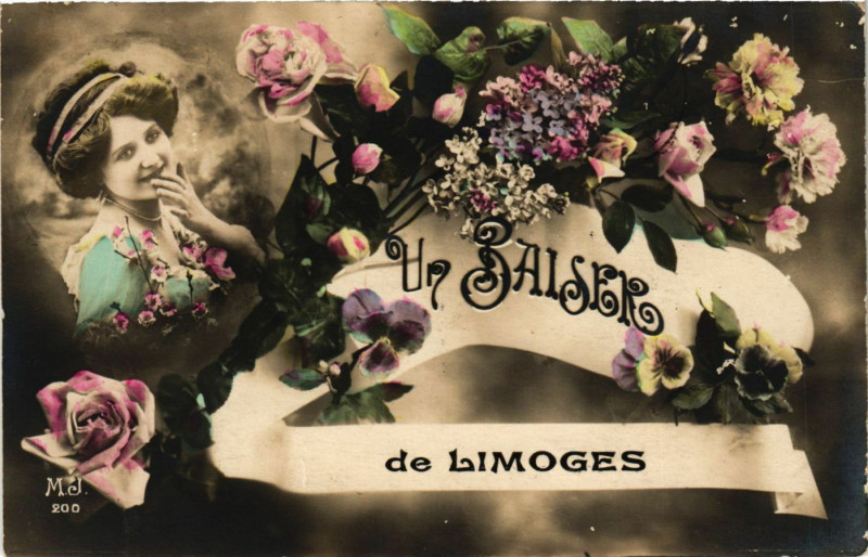 Carte postale ancienne Un Salser de Limoges à Limoges