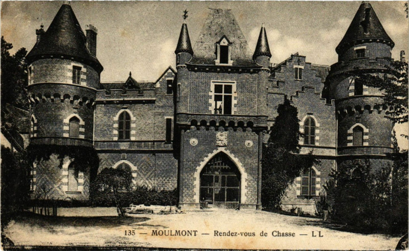 Carte postale ancienne Moulmont - Rendez-vous de Chasse