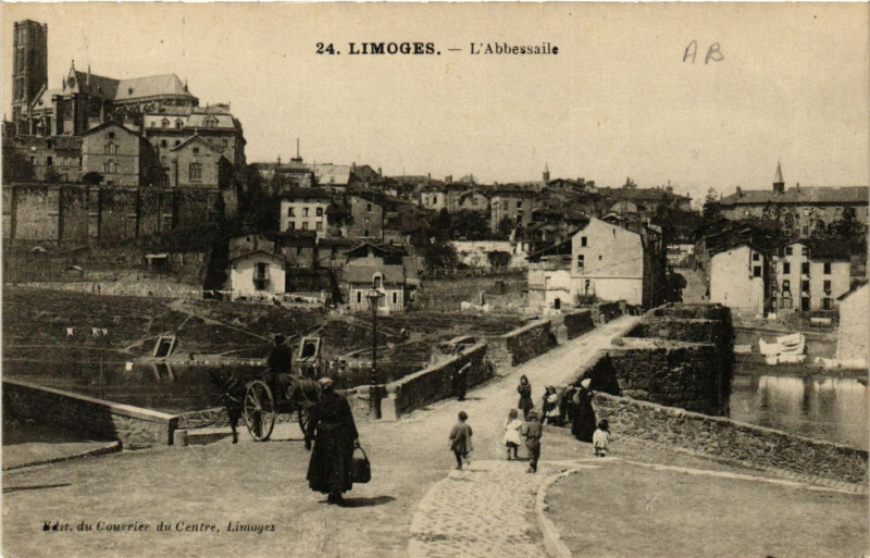 Carte postale ancienne Limoges - L'Abbessaile à Limoges