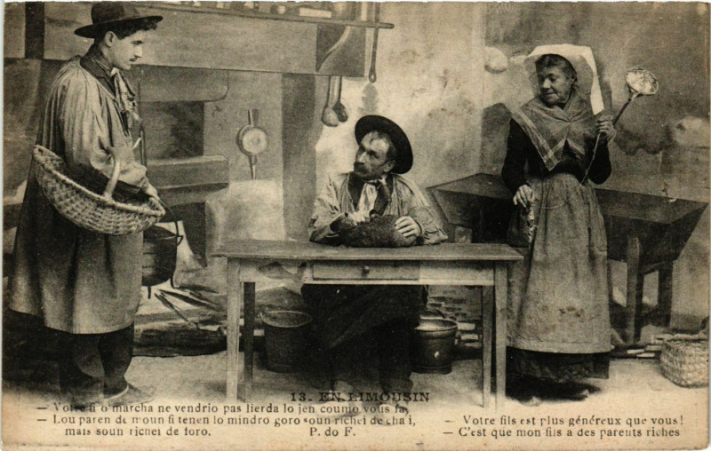 Carte postale ancienne En Limousin