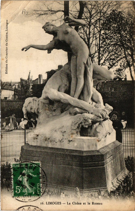 Carte postale ancienne Limoges - Le Chene et le Roseau à Limoges