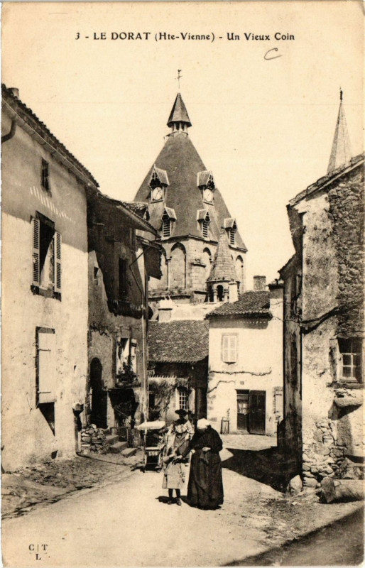 Carte postale ancienne Le Dorat - Un Vieux Coin au Dorat