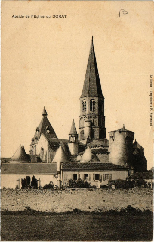 Carte postale ancienne Abside de l'Eglise du Dorat