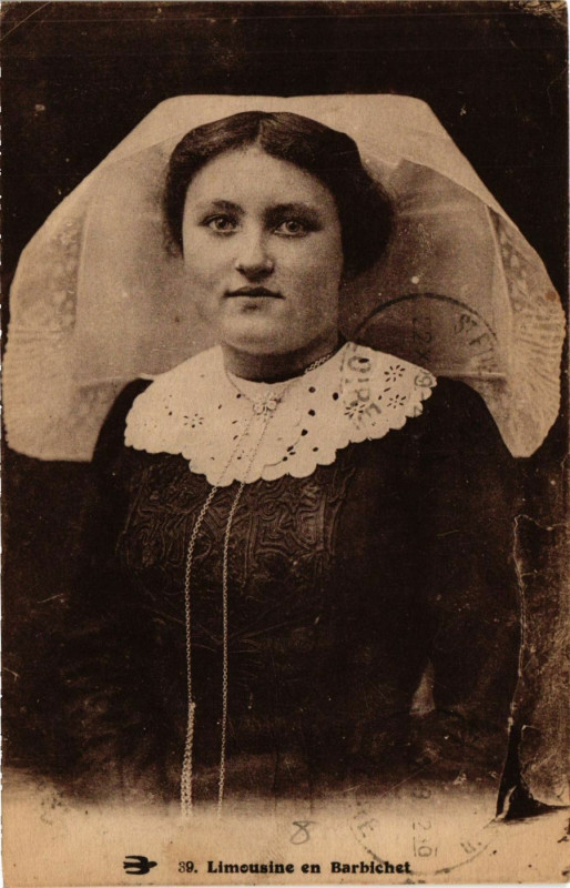 Carte postale ancienne Limousine en Barbichet