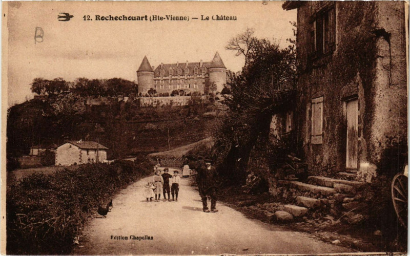 Carte postale ancienne Rochechouart - Le Chateau à Rochechouart