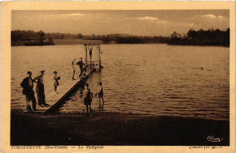 Carte postale ancienne Forgeneuve - Le Plongeoir