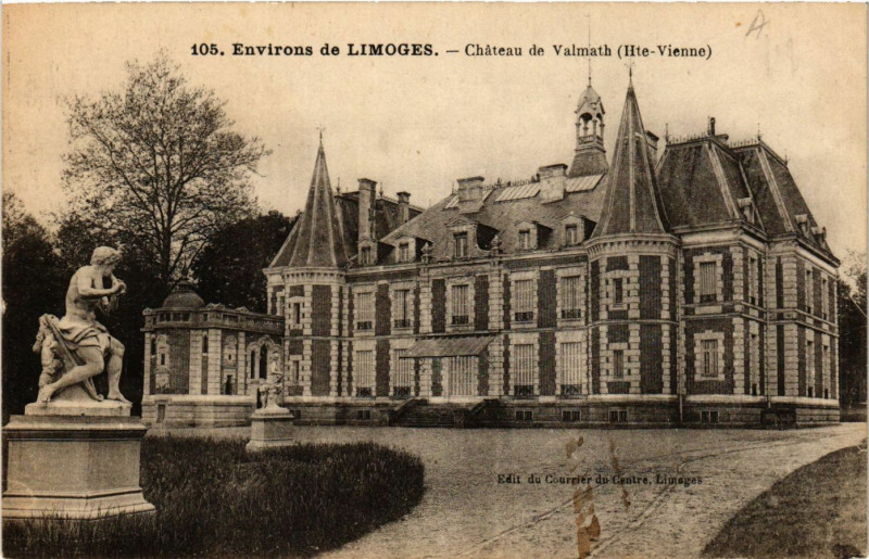 Carte postale ancienne Env. de Limoges - Chateau de Valmath à Limoges