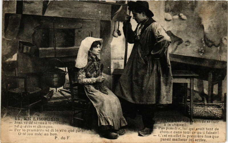 Carte postale ancienne En Limousin