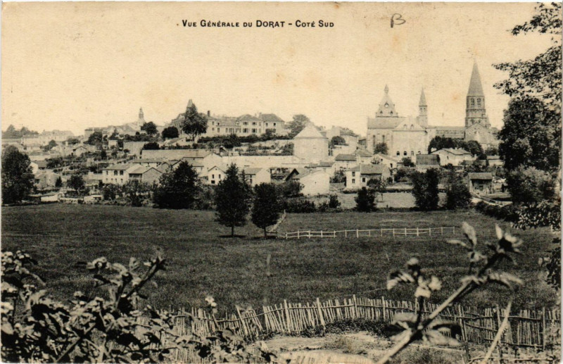 Carte postale ancienne Vue générale du Dorat - Cote Sud