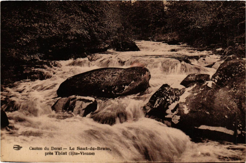 Carte postale ancienne Canton du Dorat - Le Saut-de-Bram pres Thiat