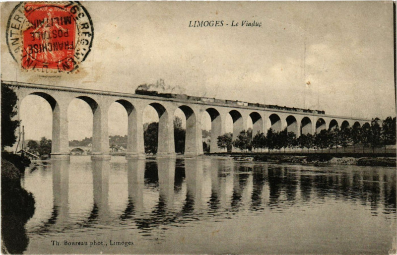 Carte postale ancienne Limoges - Le Viaduc à Limoges