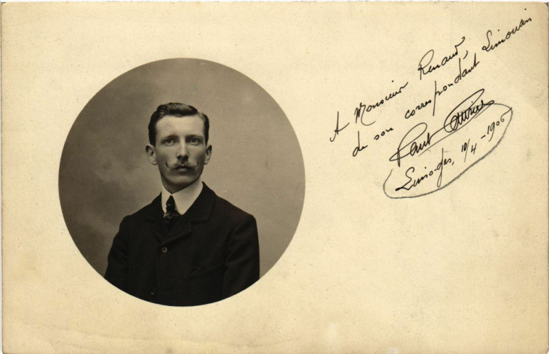 Carte postale ancienne A Mosieur Rouant de son corenfrondant Limousin - 10-4-1905