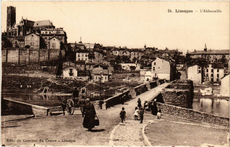 Carte postale ancienne Limoges - L'Abbessaille à Limoges