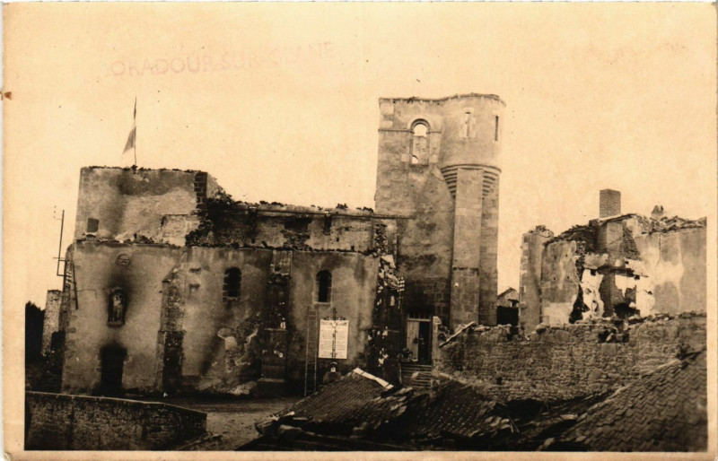 Carte postale ancienne Oradour