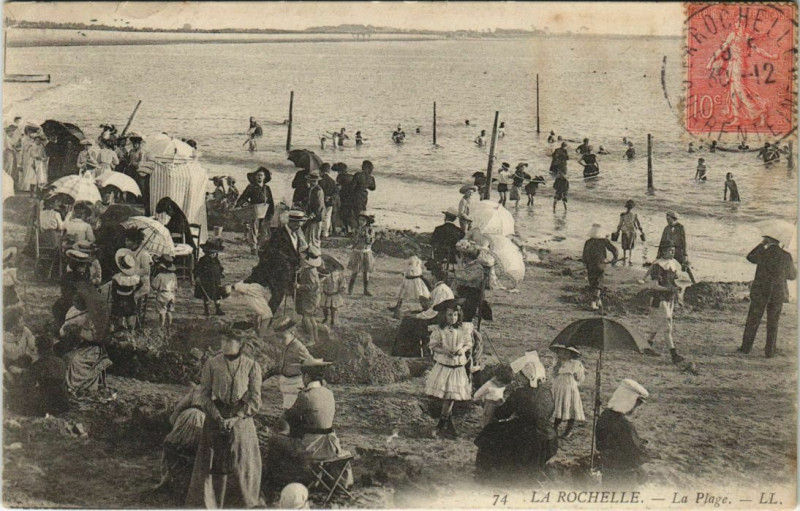 Carte postale ancienne La Rochelle-La Plage à La Rochelle