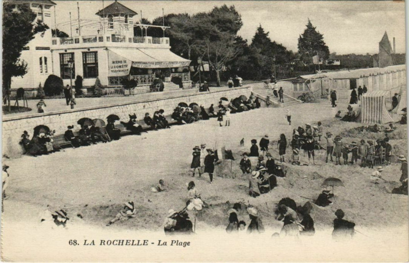 Carte postale ancienne La Rochelle-La Plage à La Rochelle