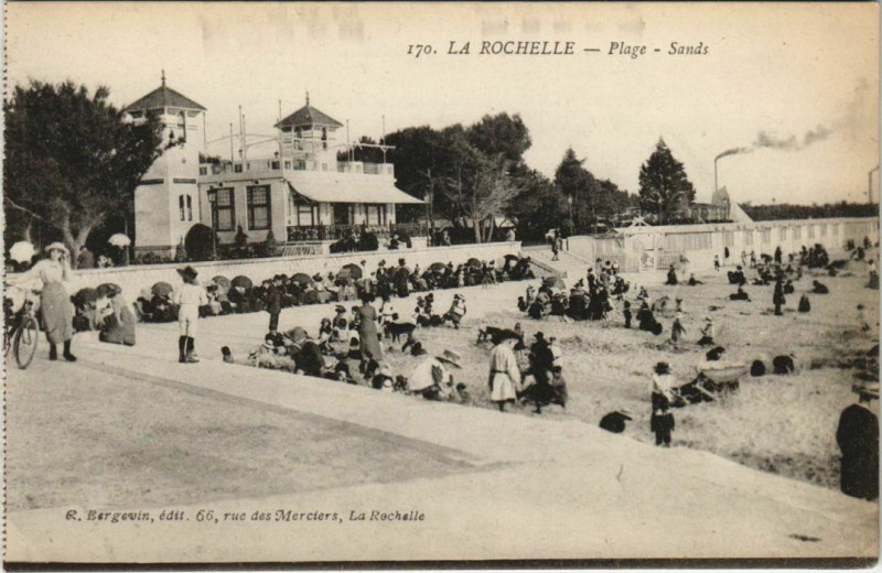 Carte postale ancienne La Rochelle-Plage-Sands à La Rochelle