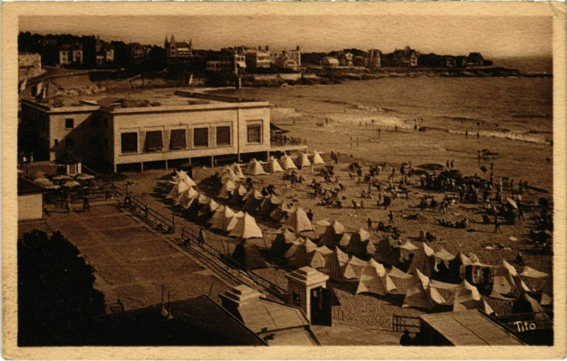 Carte postale ancienne Pontaillac-Royan - Vue générale à Royan