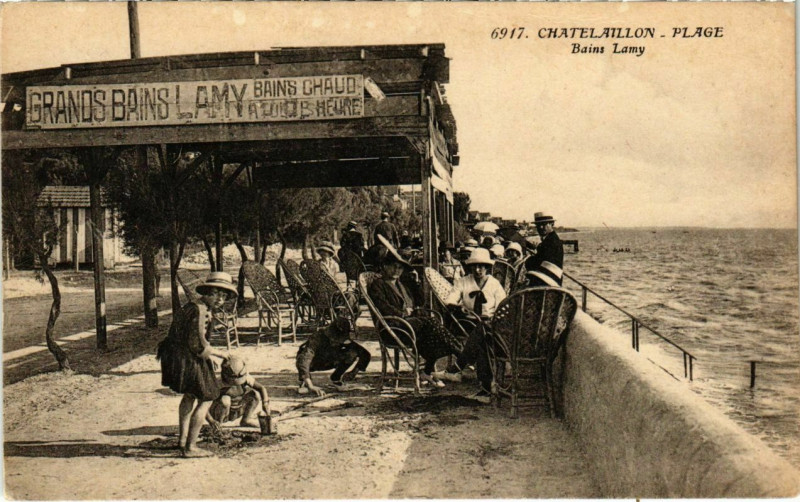 Carte postale ancienne Chatelaillon - Plage