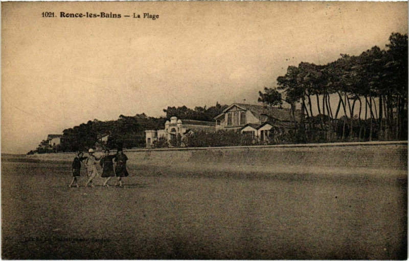 Carte postale ancienne Ronce-les-Bains - La Plage