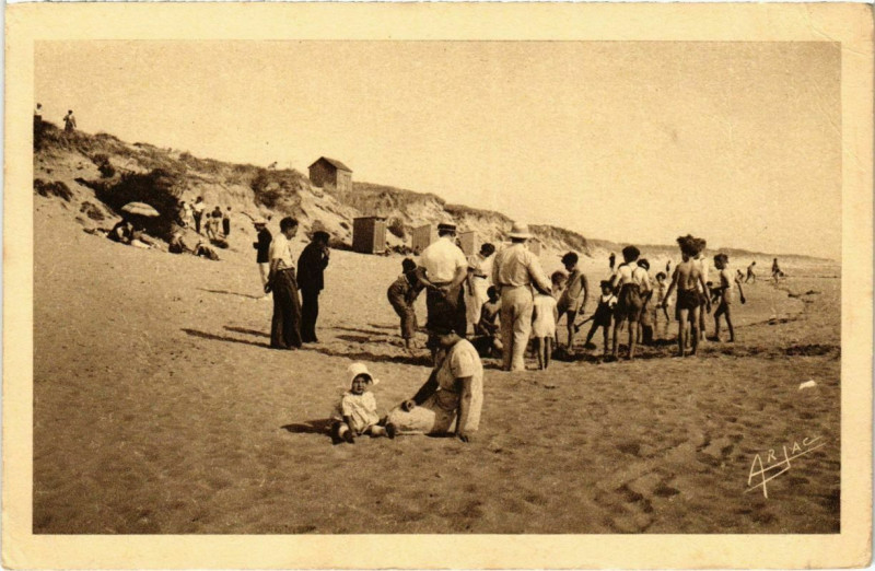 Carte postale ancienne Ile d'Oleron - Dlous - Plage de la Remigeasse