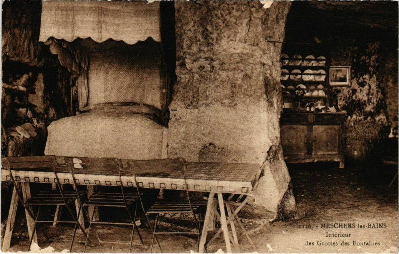 Carte postale ancienne Meschers-les-Bains - Interieur