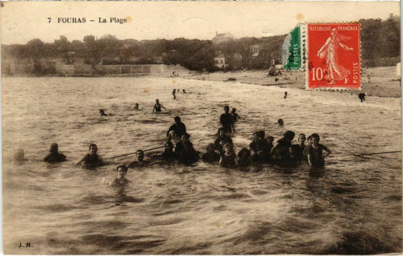 Carte postale ancienne Fouras - La Plage à Fouras