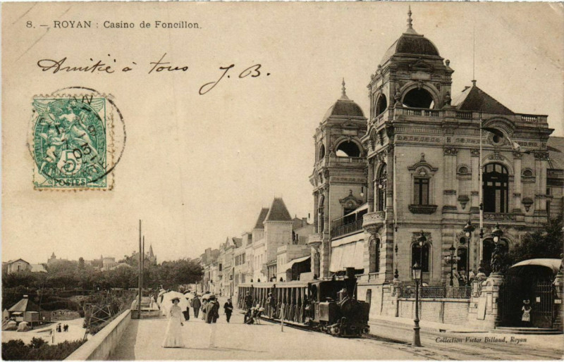 Carte postale ancienne Royan - Casion de Foncillon à Royan