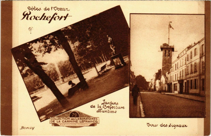 Carte postale ancienne Cotes de l'Ocean Rochefort à Rochefort