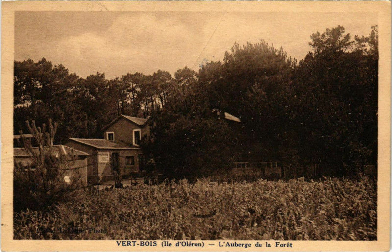 Carte postale ancienne Vert-Bois - L'Auberge de la Foret à Bois