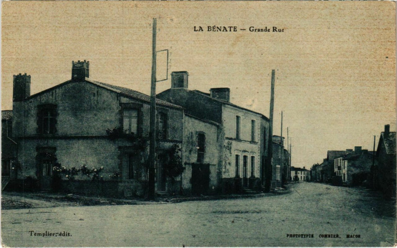 Carte postale ancienne Le Benate - Grande Rue