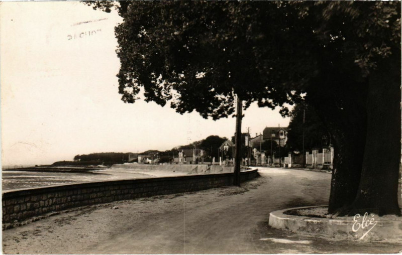 Carte postale ancienne Fouras - Les deux et le Boulevard de l'Ocean à Fouras