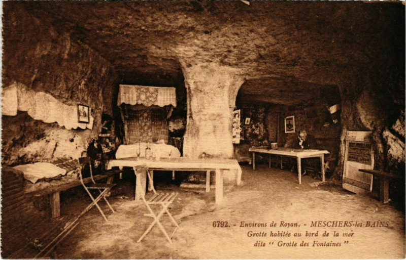 Carte postale ancienne Environs de Royan - Meschers-les-Bains à Royan