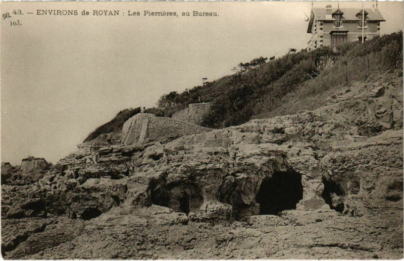 Carte postale ancienne Environs de Royan - Les Pierrieres à Royan