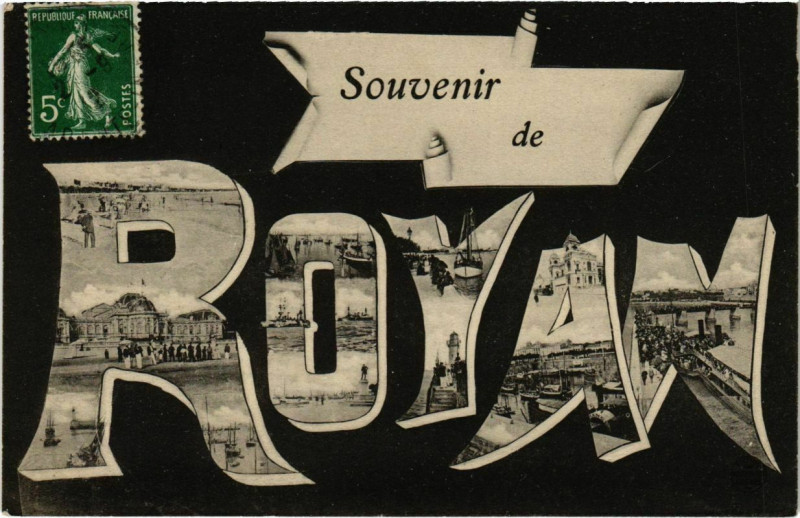 Carte postale ancienne Souvenir de Royan à Royan