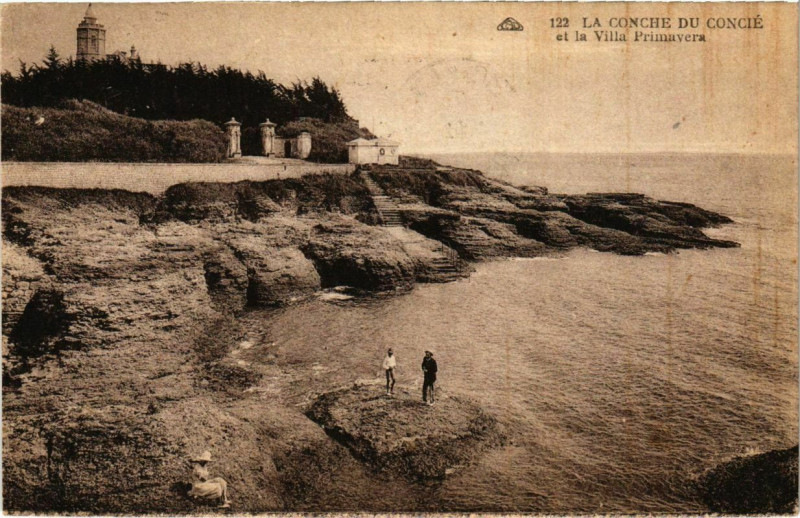 Carte postale ancienne La conche du concie et la Villa Primavera