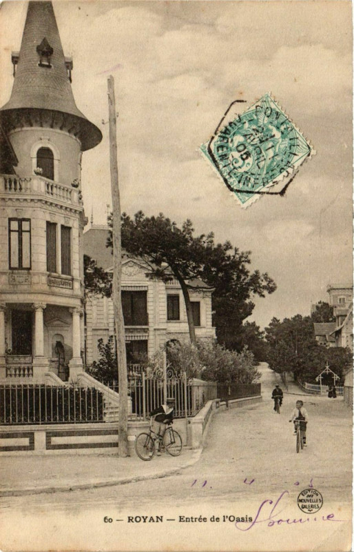 Carte postale ancienne Royan - Entrée de l'Ossis à Royan