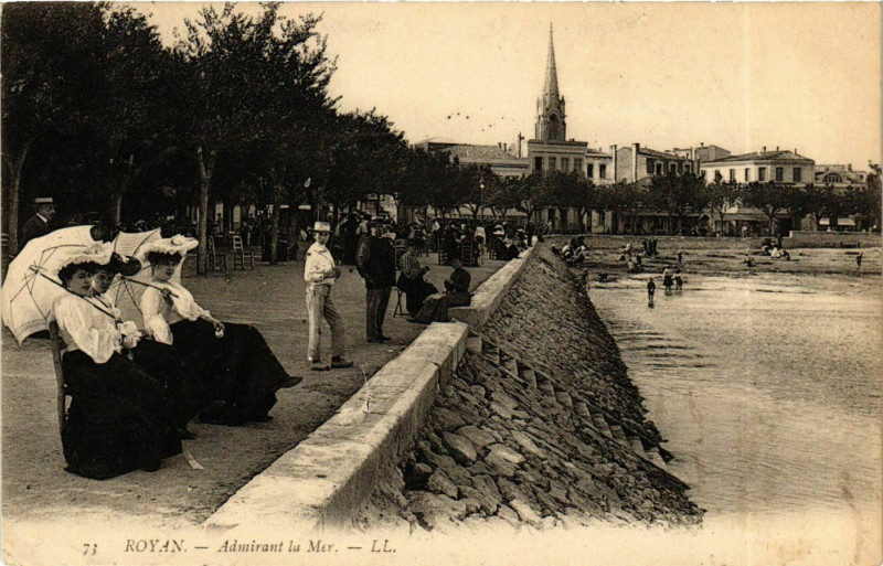 Carte postale ancienne Royan - Amirant la Mer à Royan