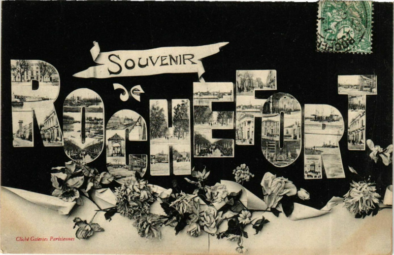 Carte postale ancienne Souvenir de Rochefort à Rochefort