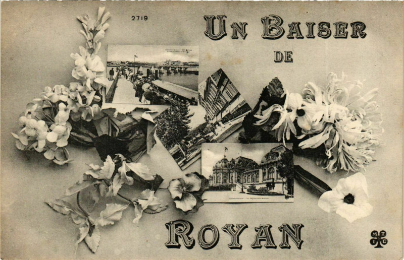 Carte postale ancienne Un Baiser de Royan à Royan