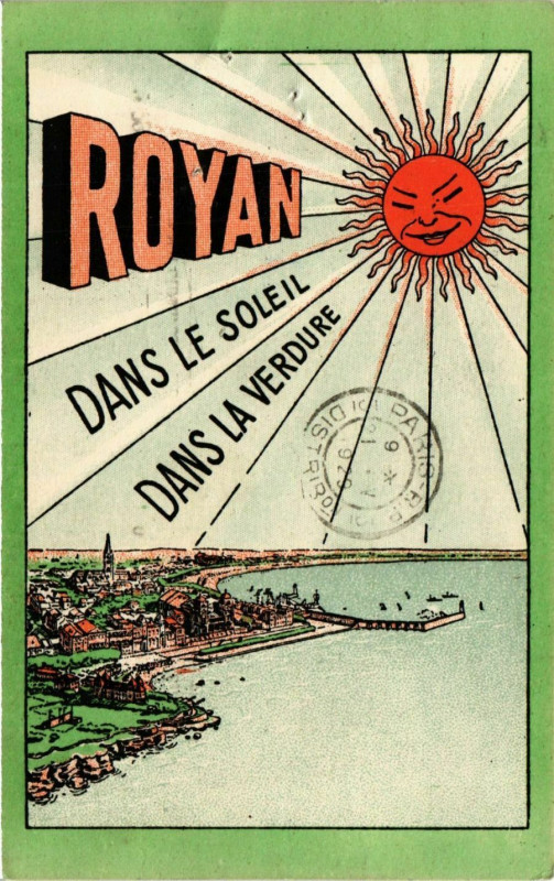 Carte postale ancienne Royan - Dans le Soleil - Dans la Verdure à Royan