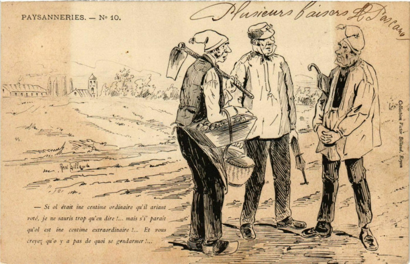 Carte postale ancienne Paysannieres No.10