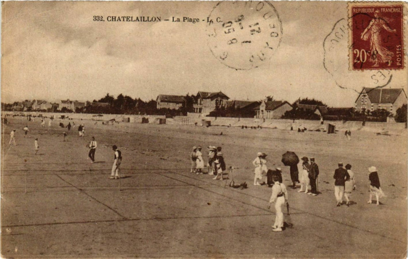 Carte postale ancienne Chatelaillon - La Plage