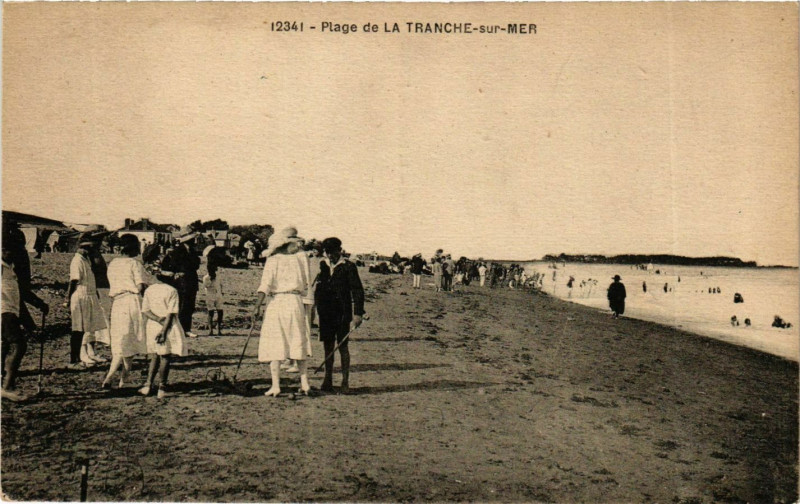 Carte postale ancienne Plage de La Tranche-sur-Mer