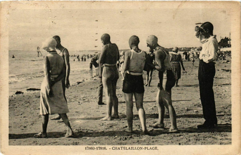 Carte postale ancienne Chatelaillon - Plage