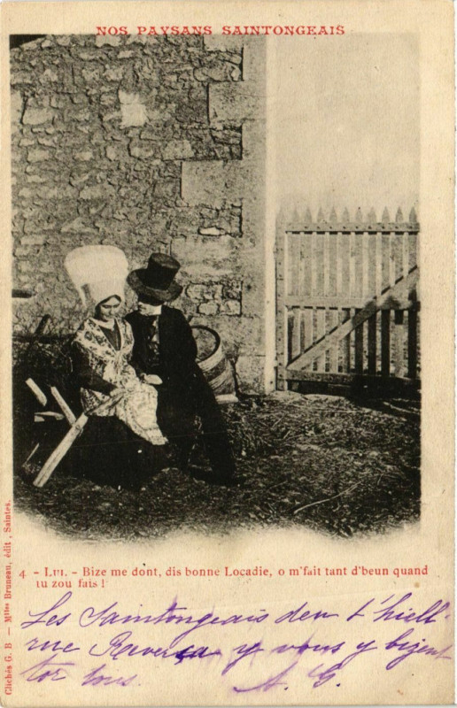 Carte postale ancienne Nos Paysans Stongeais Lui