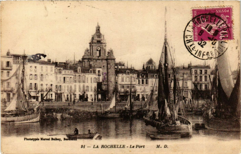 Carte postale ancienne La Rochelle - Le Port à La Rochelle