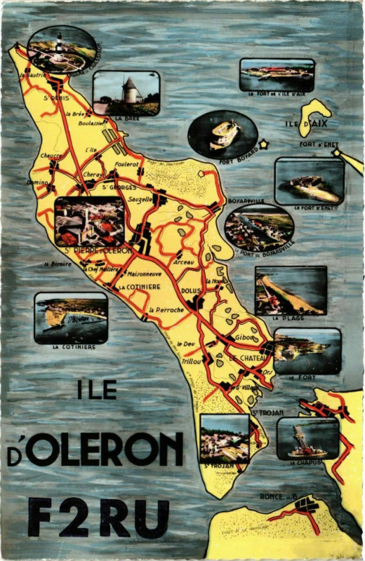 Carte postale ancienne Ile d'Oleron (Char.-Mar.) - F2RU