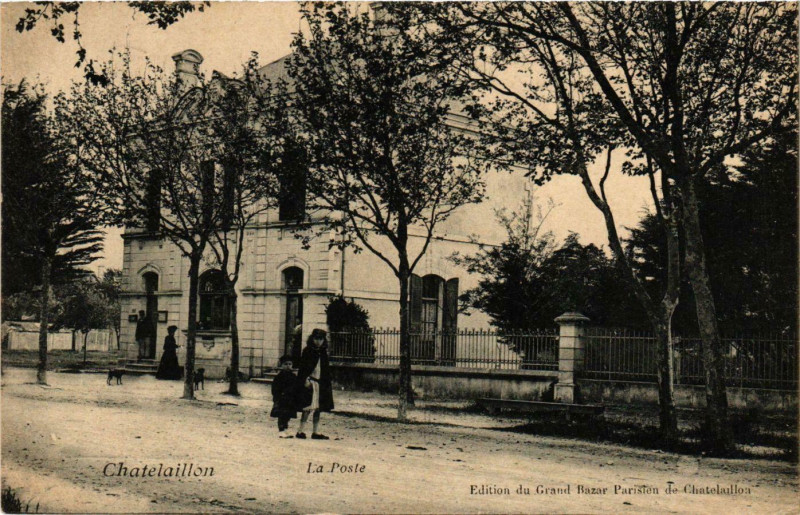 Carte postale ancienne Chatelaillon - La Poste