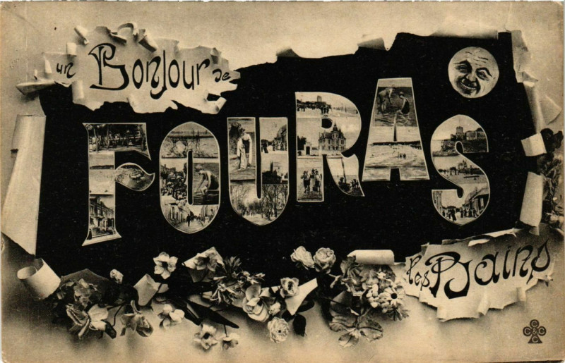 Carte postale ancienne Un Bonjour de Fouras-les-Bains à Fouras